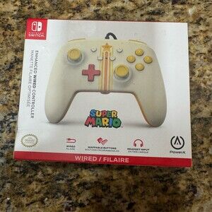 PowerA Enhanced Wired Controller Nintendo Switch Super Mario Vintage Star